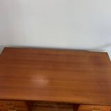 Large oak desk with double pedestal - 1950