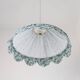 Suspension textile conique avec finition pétales Mika "savanne"