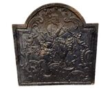 Cast iron fireplace plate