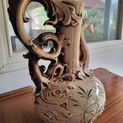 Large ceramic jug signed "Bassano Italy"