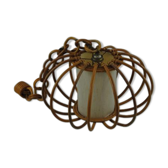 Suspension vintage en bambou
