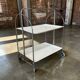 Vintage chrome folding bar/side table
