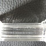Lot of ten glass knife holders from portrieux/vintage