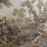 Gobelins tapestry “Mrs. demainnon’s fishing trip” vintage