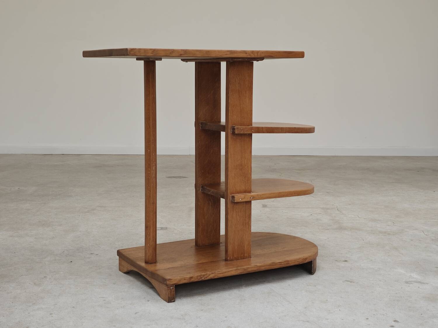 Asymmetrical Art Deco side table or pedestal table by Michel DUFFET 1930
