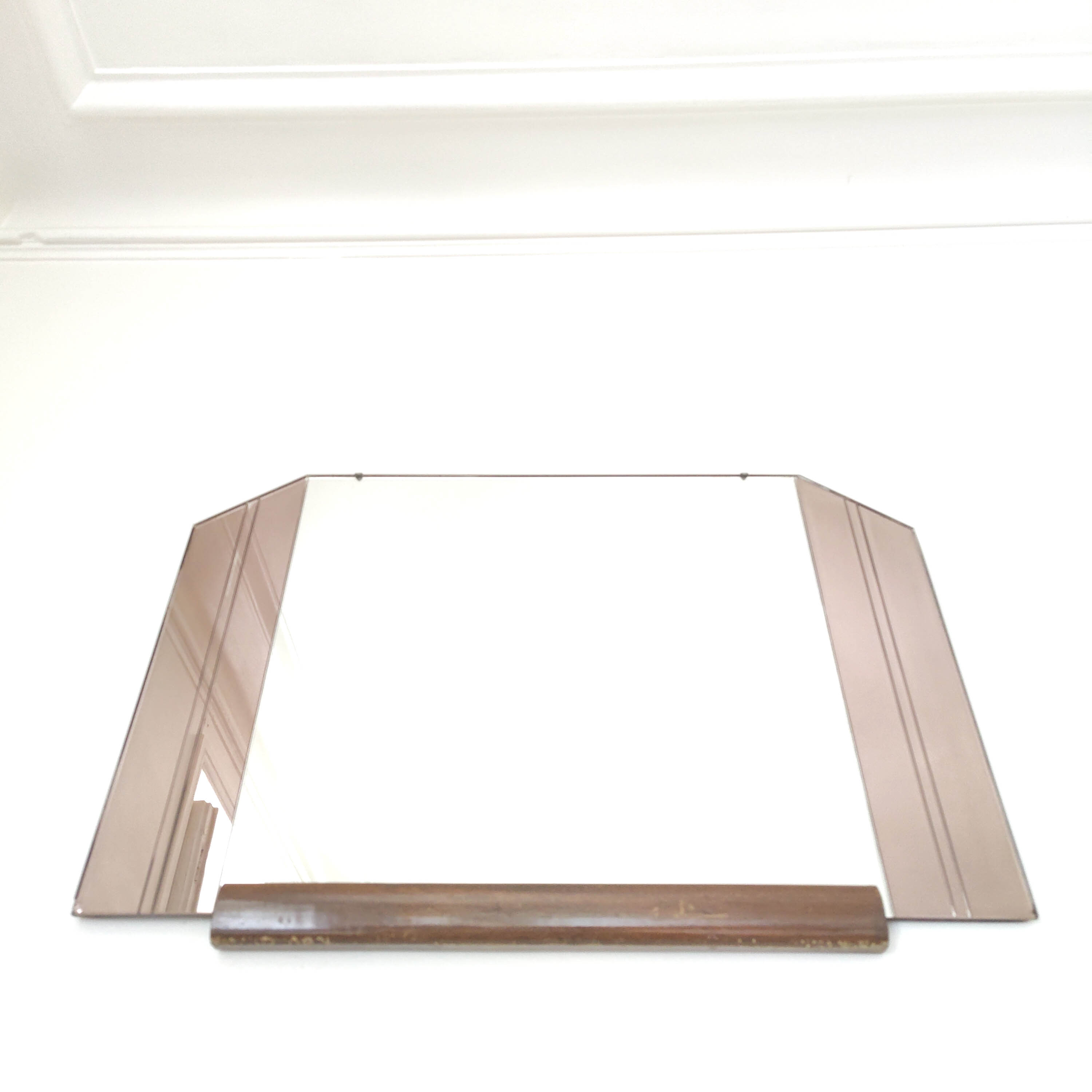 Hexagonal art deco mirror 70x47cm