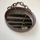 Brutalist mirror with metal chain from the 50s