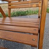 Set of 4 vintage folding armchairs