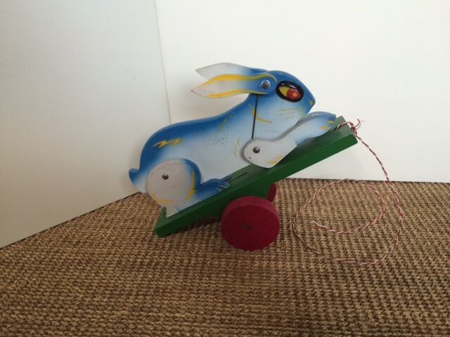 Rabbit wood painted to draw