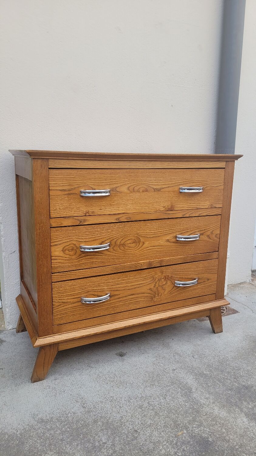 Vintage chest of drawers 1950 feet compass 3 drawers