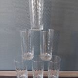 6 verres shell vintage année 70