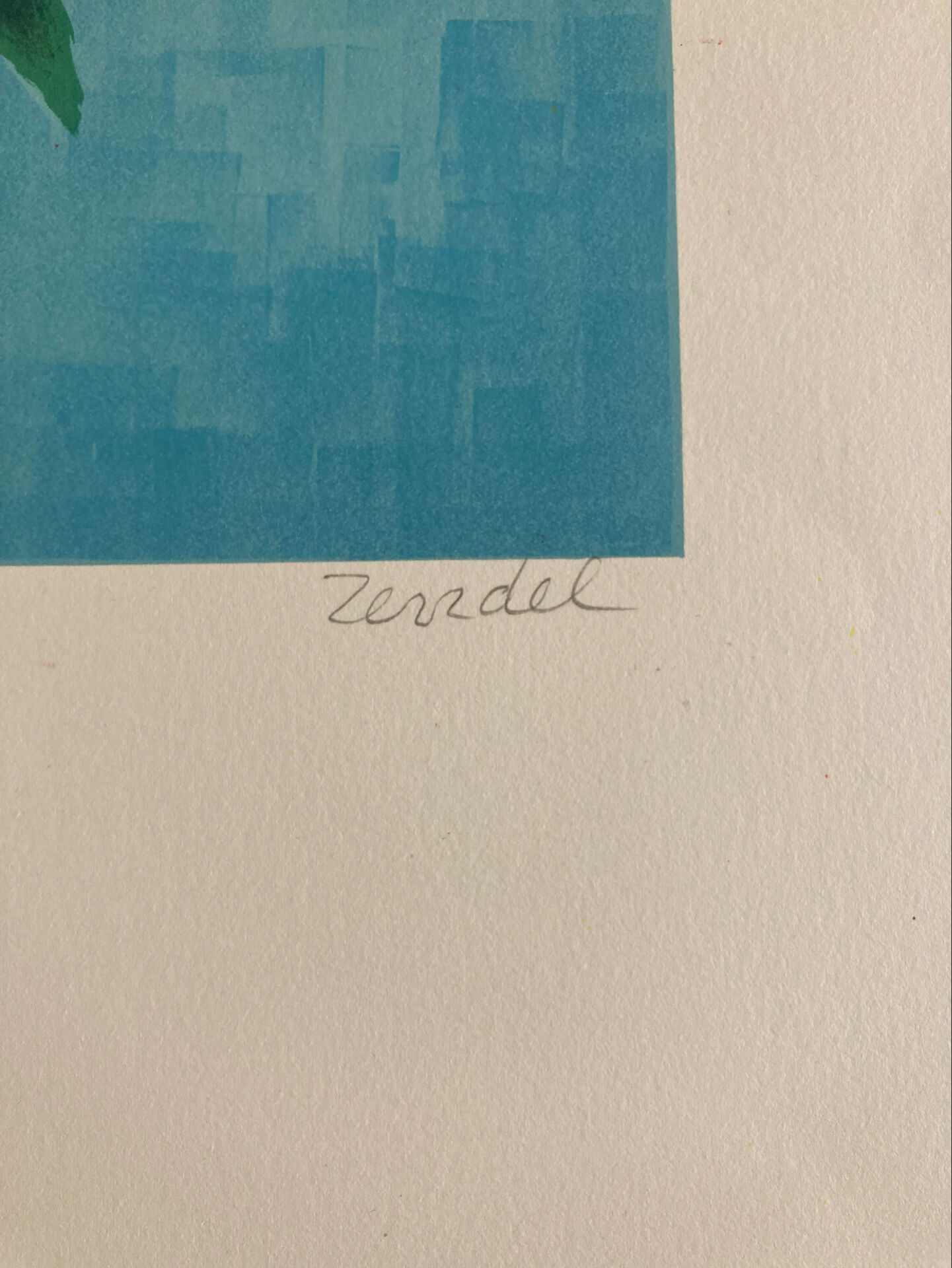 Lithograph signed in pencil by Gabriel Zendel.
