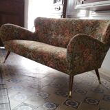 Organic couch 50s/60s design low Italian vintage