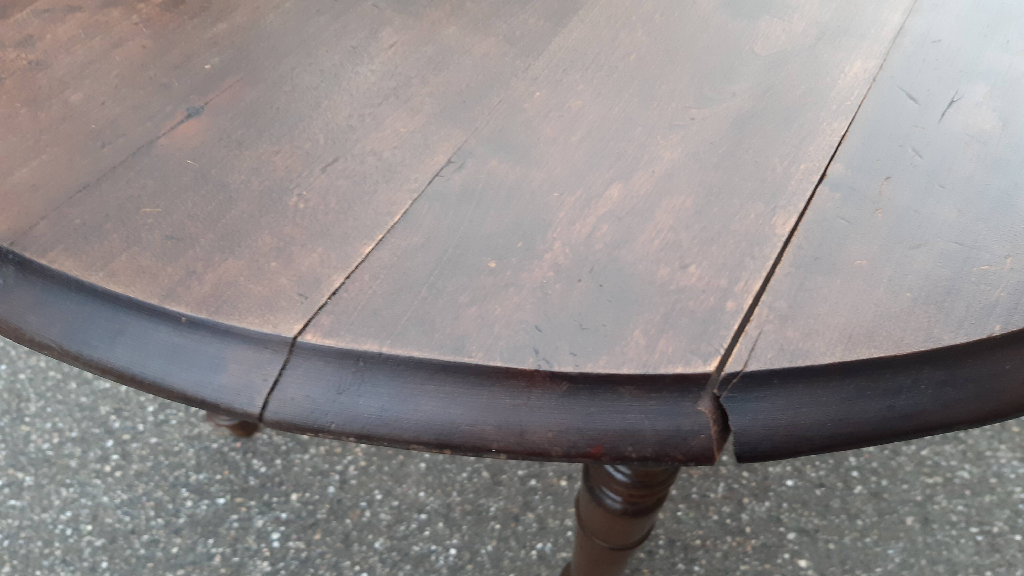 Table with fruit wood flaps, early 20th century