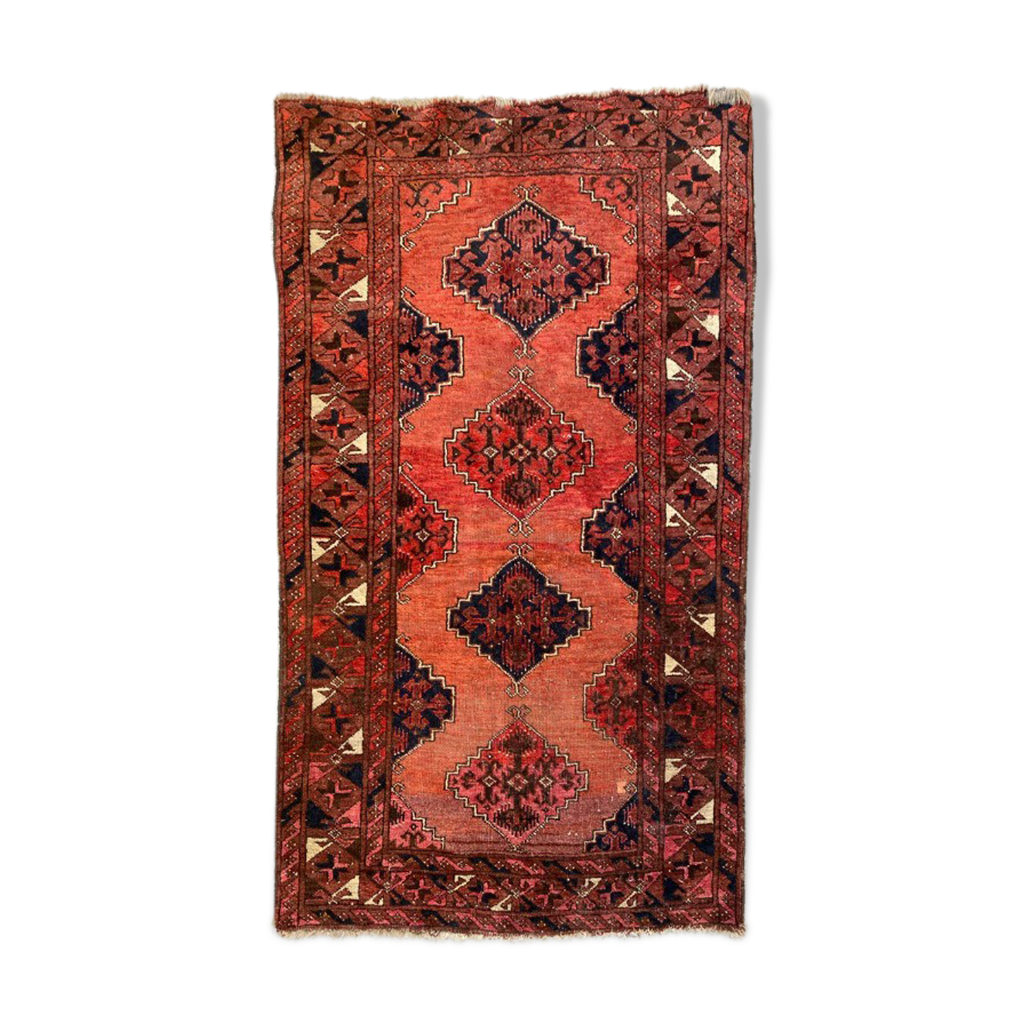 Old Afghan Turkmen carpet 85x148 cm