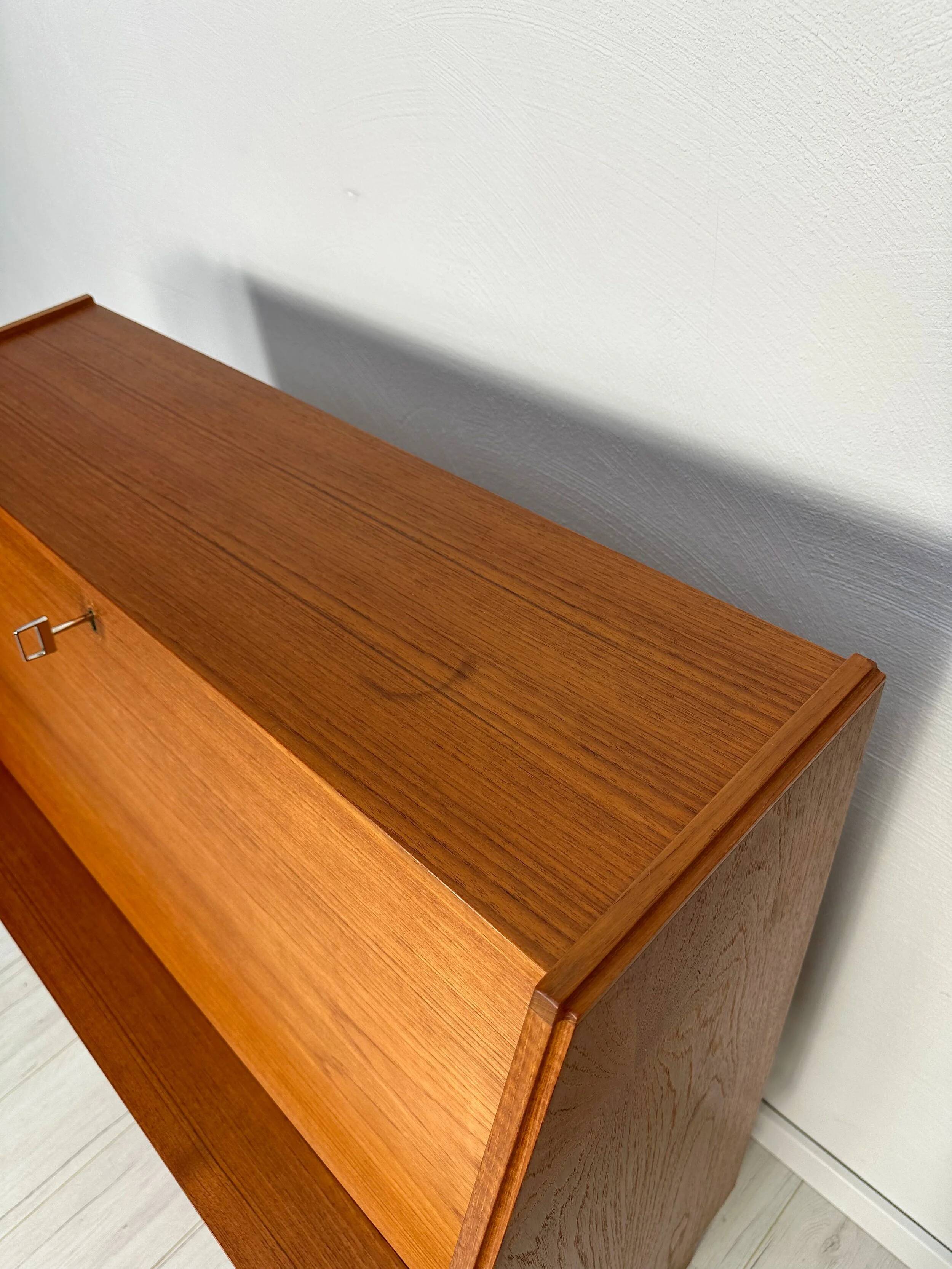 1960s Vintage Danish Teak Secretary by Dyrlund