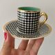 Set of 4 vintage cups Pralognan de Salins