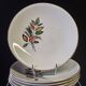 Set of 6 flat plates from Digoin Sarreguemines in good condition.