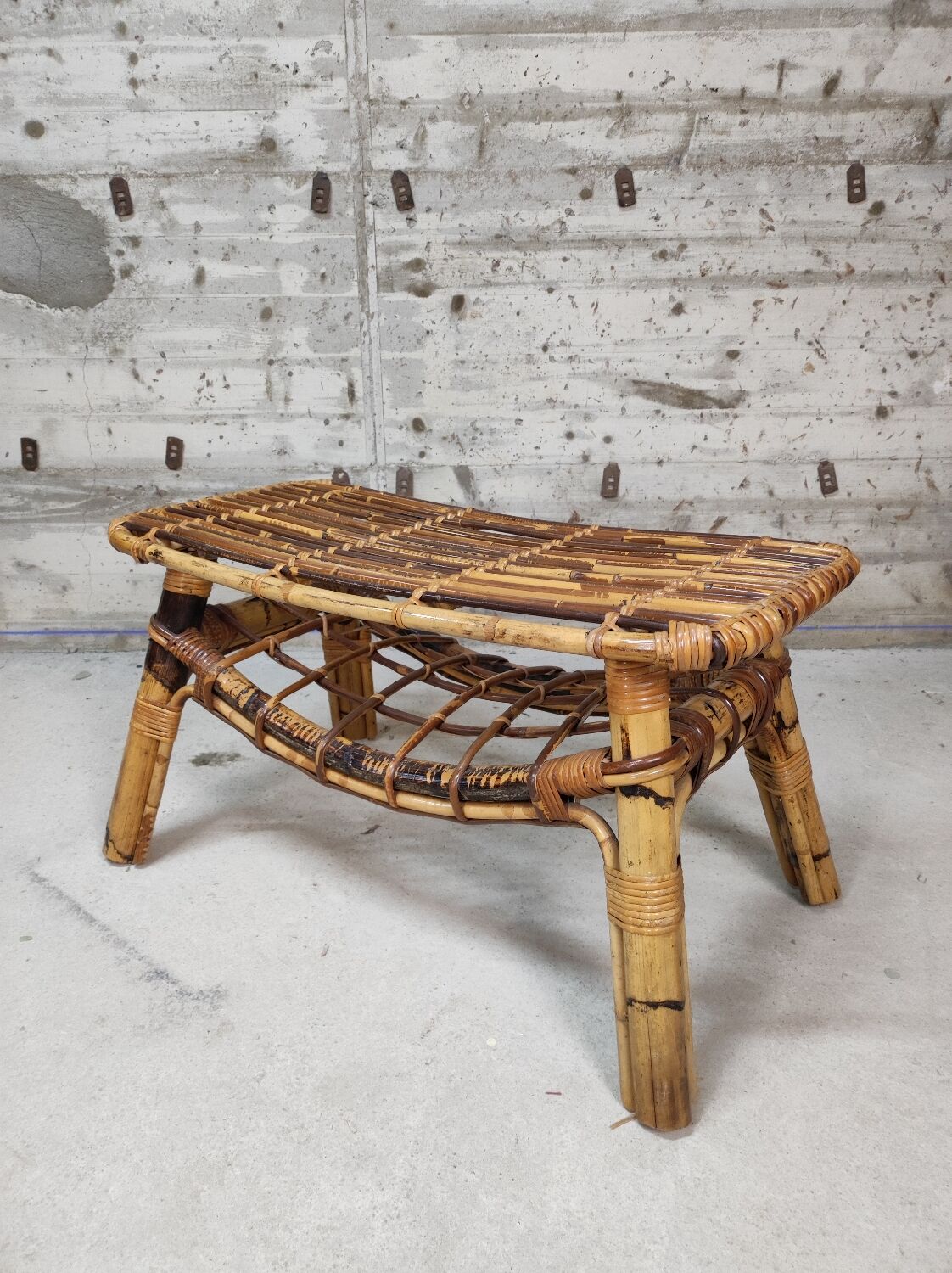 Rattan coffee table