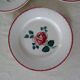 5 flat plates Digoin Sarreguemines Bagatelle 384112 antique faience
