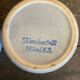 Pair of antique bowls handarbeit salt glaze blue decor vintage #d662