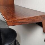 Scandinavian wooden wall-mounted secretary shelf Design Kai Kristiansen
