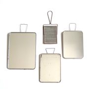 Set de 4 miroirs de barbier rectangulaires, années 50