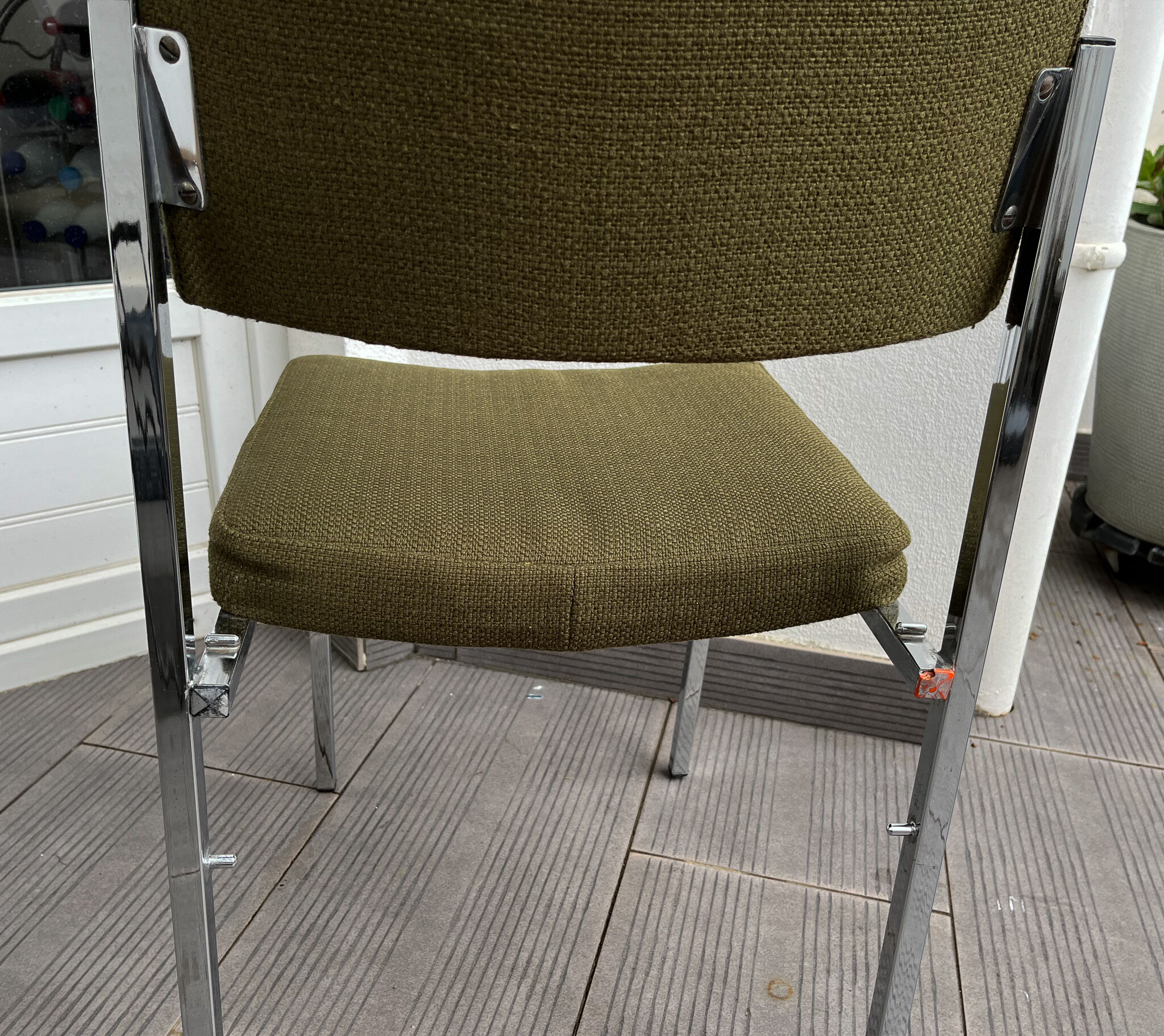 Vintage chrome chair