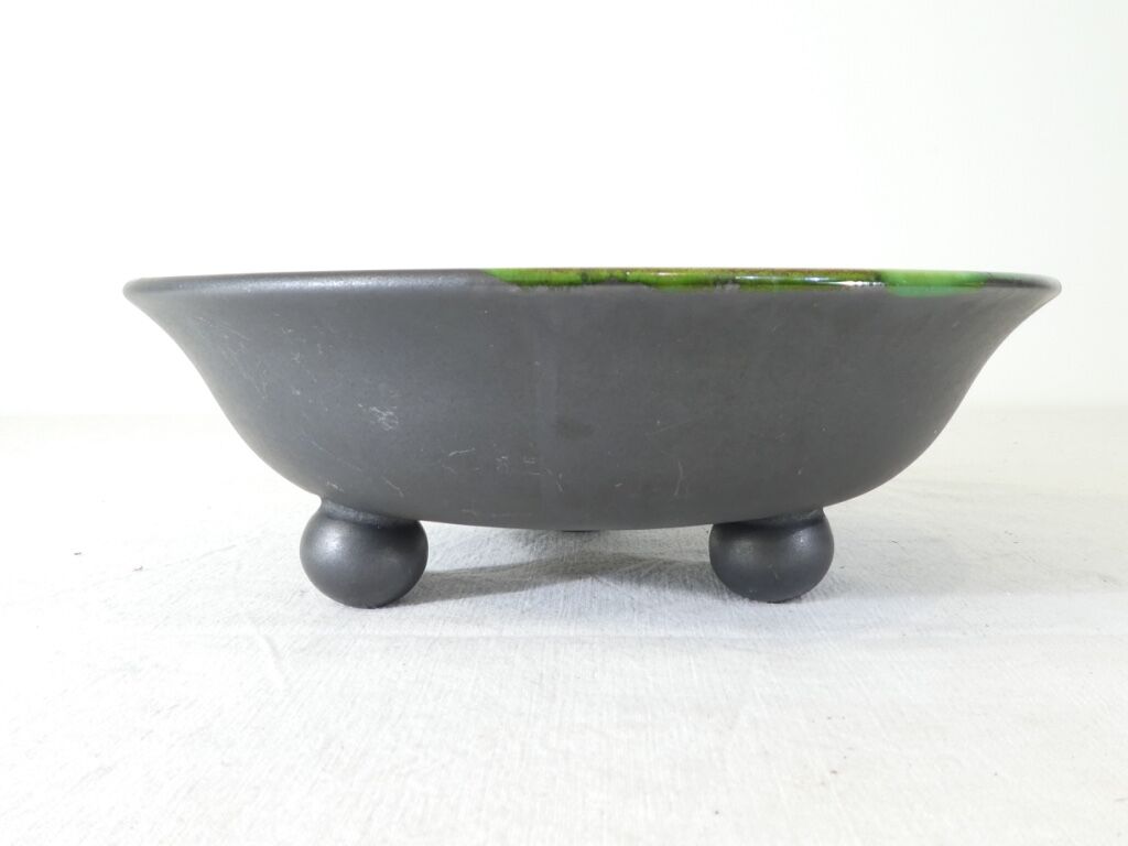 Fruit cup in black ceramic matte