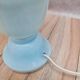 Lampe vintage en opaline bleue – esprit boudoir