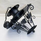 Vintage wrought iron pendant light