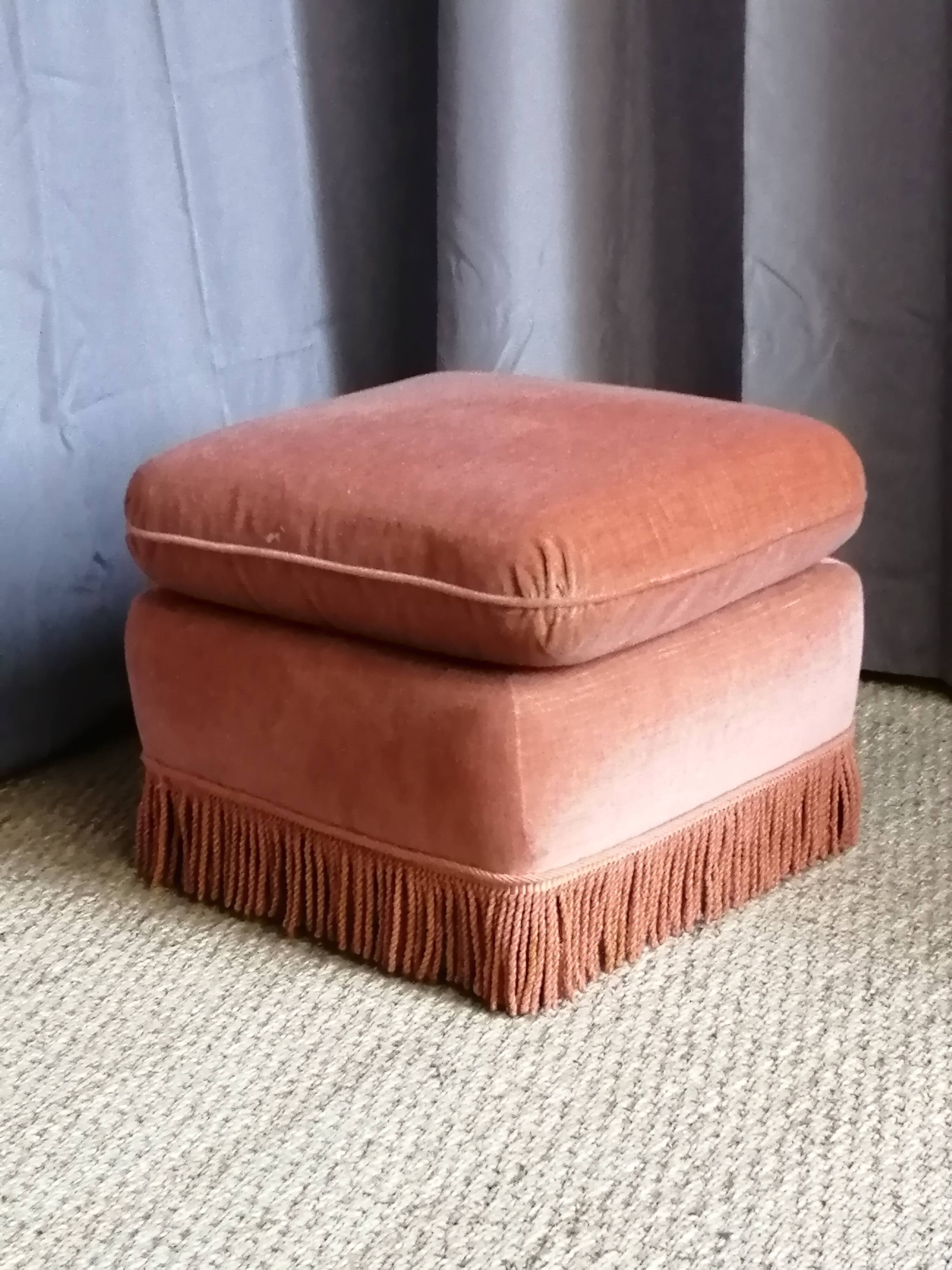 Pouf, old pink