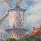 Old small painting on canvas (unsigned)