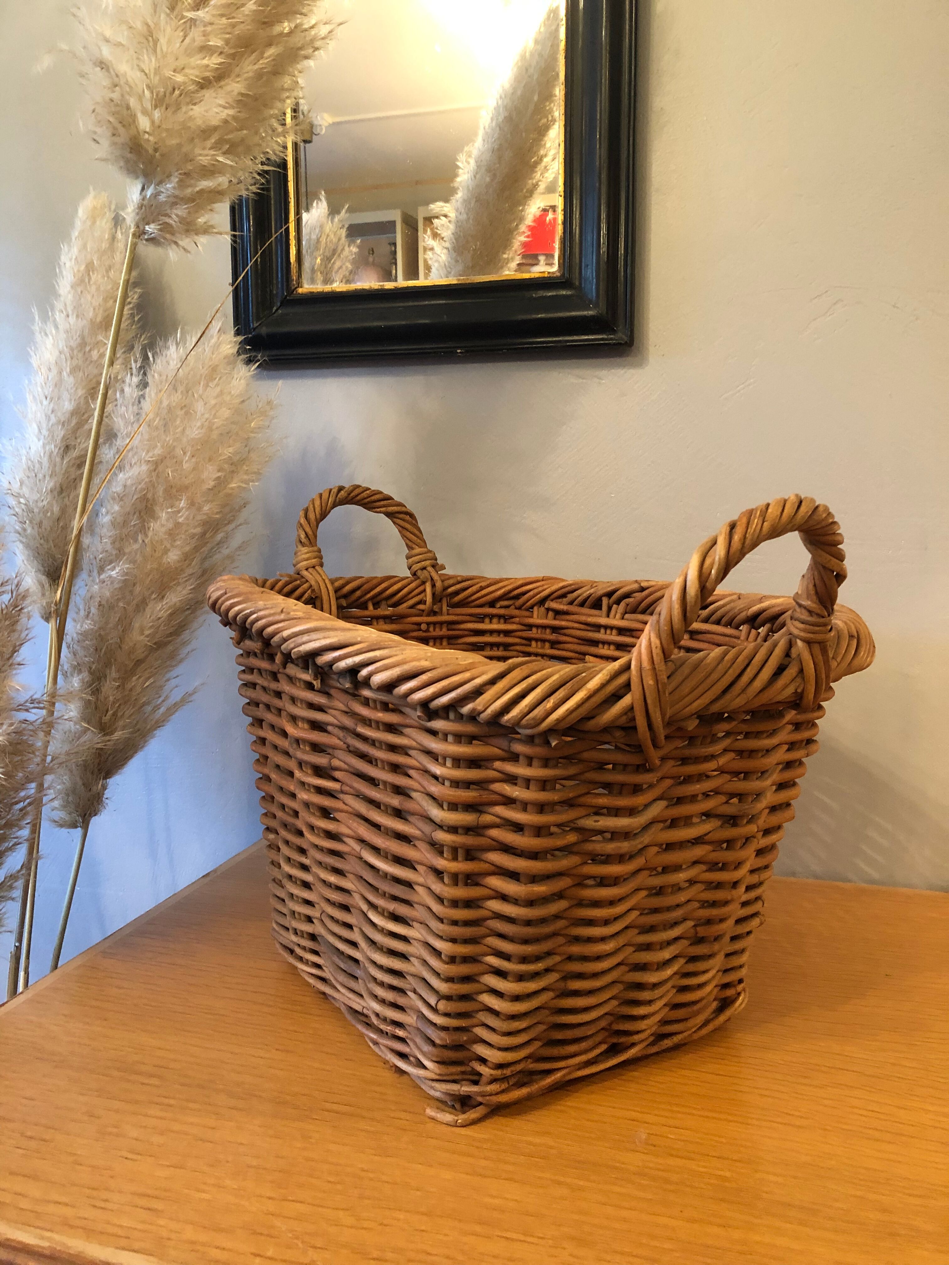 Old rattan basket