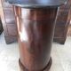 Somno empire period, flamed mahogany, anthracite Sainte-Anne marble