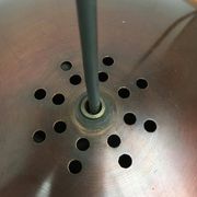 Mid-century copper dome pendant