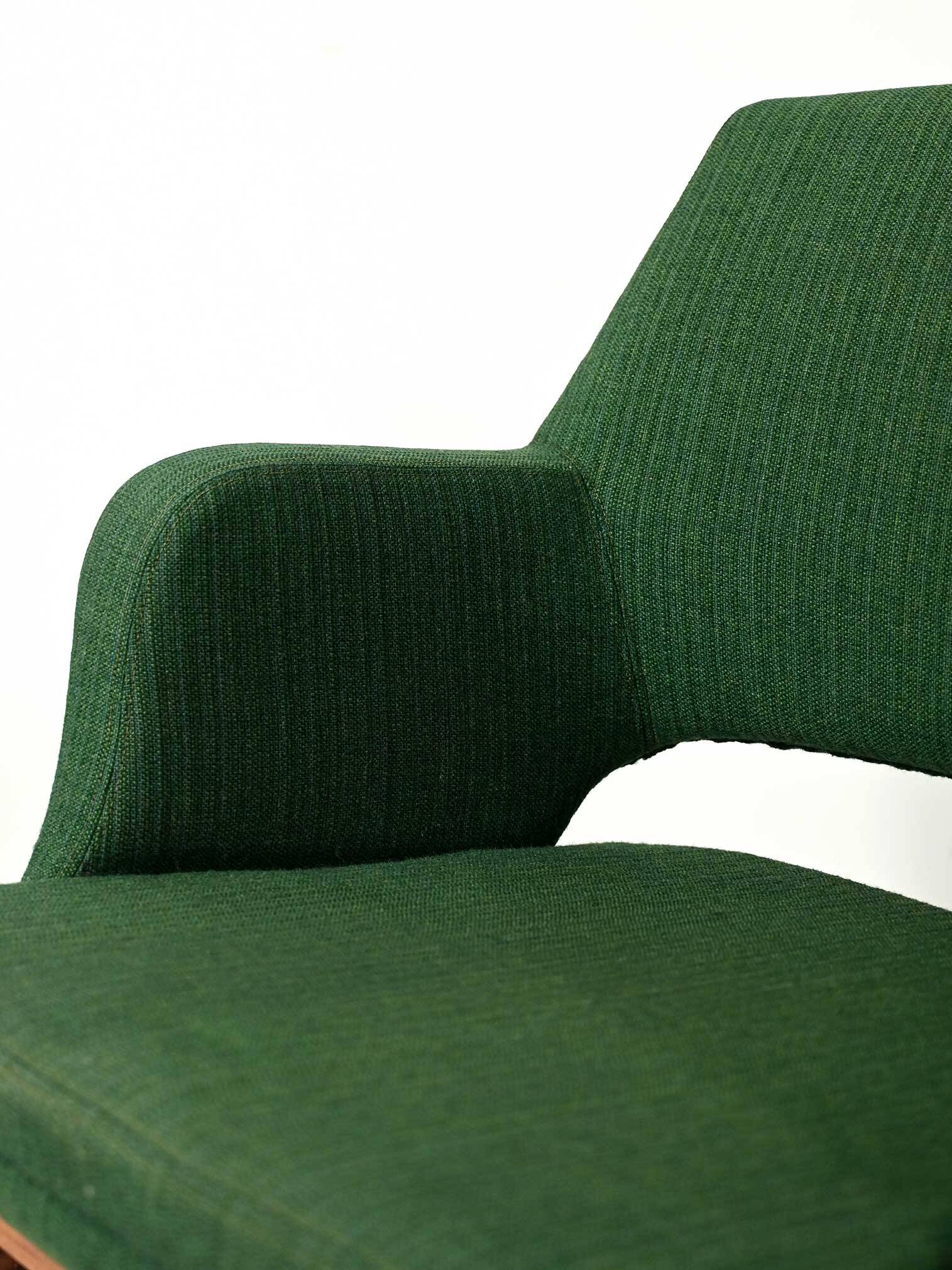 Pair of Green Oslosund armchairs by Kinnarps, 1950s