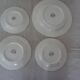 Dish and 3 plates gien decoration moustiers clérys floral decoration