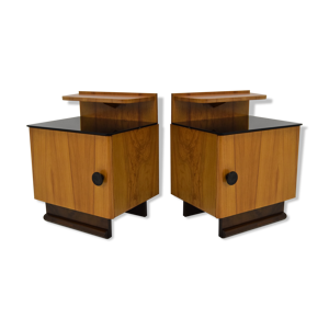 paire de tables de chevet tchécoslovaques du milieu du siècle, années 1960
