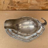 Ancien saucière en métal argenté ustensile cuisine vintage