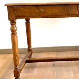 Louis XVI style flat desk in solid oak 19th century