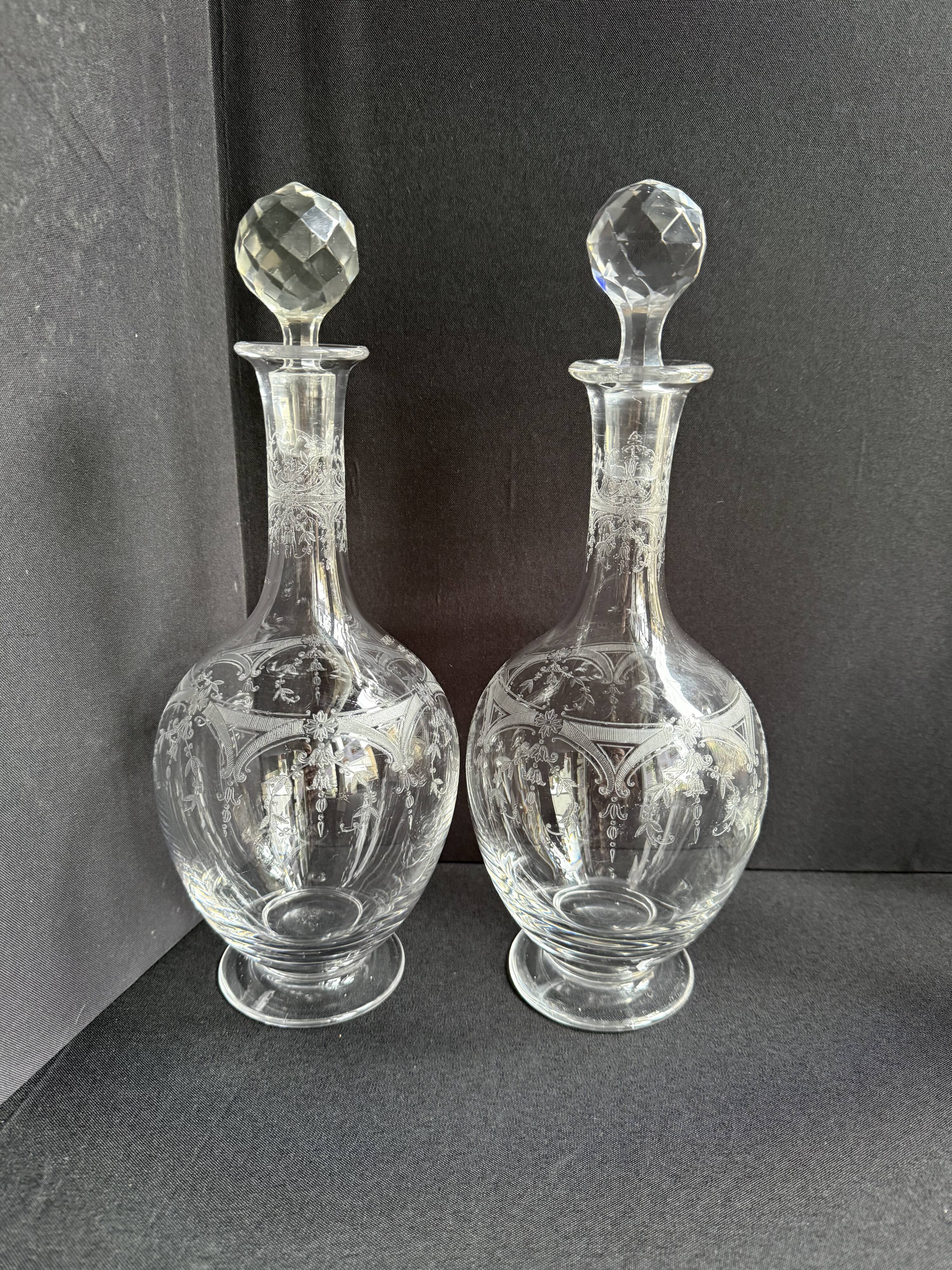 Saint Louis Manon carafe service (sold individually - Stock of 5)