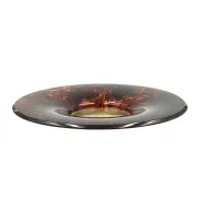 Hollywood regency brass centerpiece, Guzzini Italy 1970s