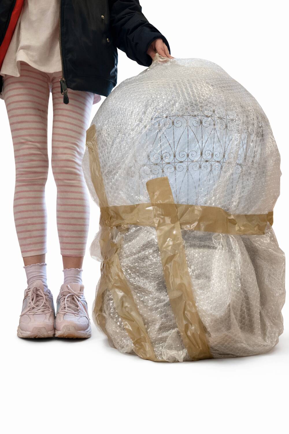 Large vintage Tunisian handmade birdcage