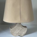 Vintage travertine lamp design 70s 80s