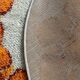 Desso pure wool round rug from the 70s