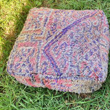 Moroccan carpet pouf
