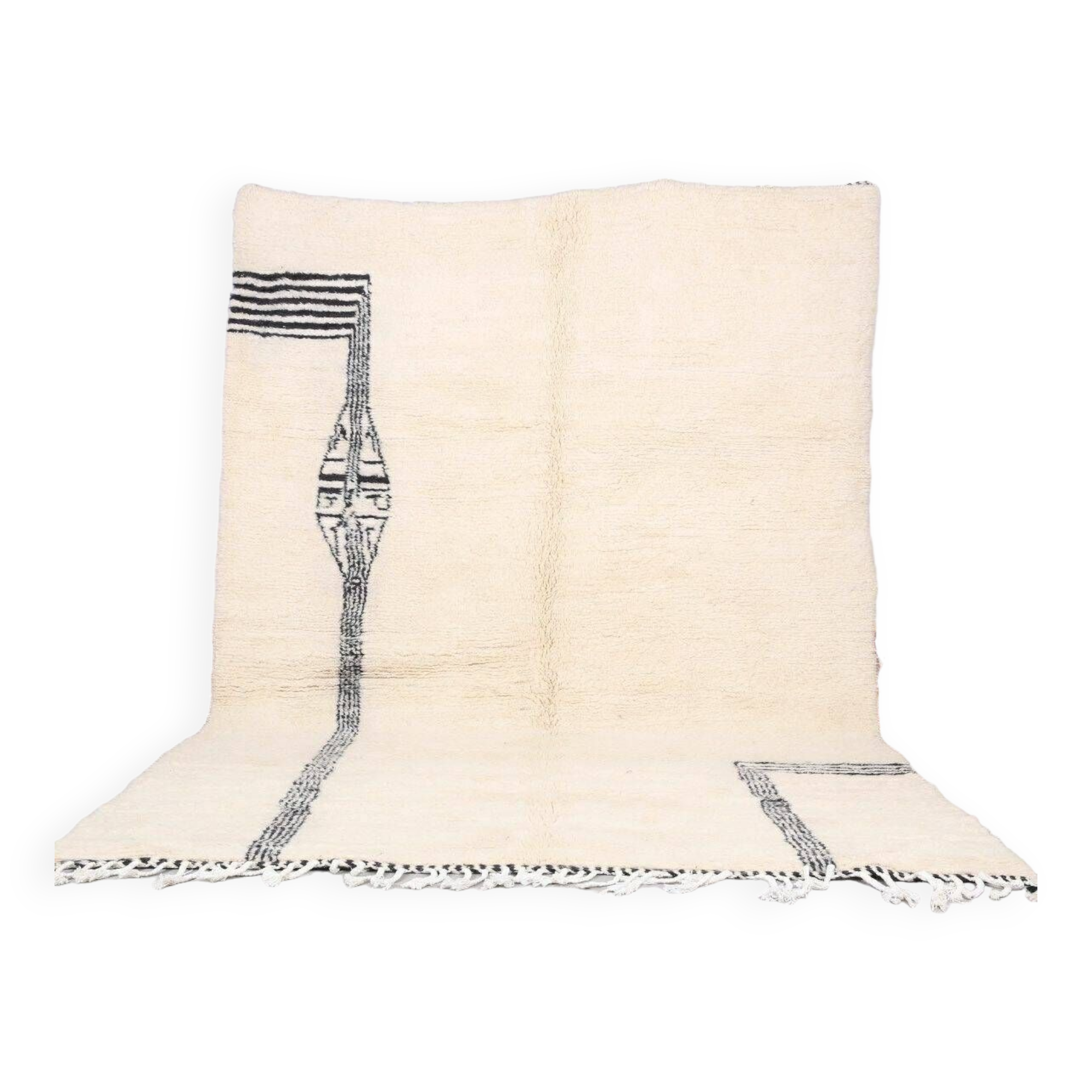 Handmade wool Berber rug 300X200 cm