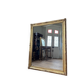 Restoration period mirror in gilded wood from the Napoleonic III era, 165 cm x 130 cm.