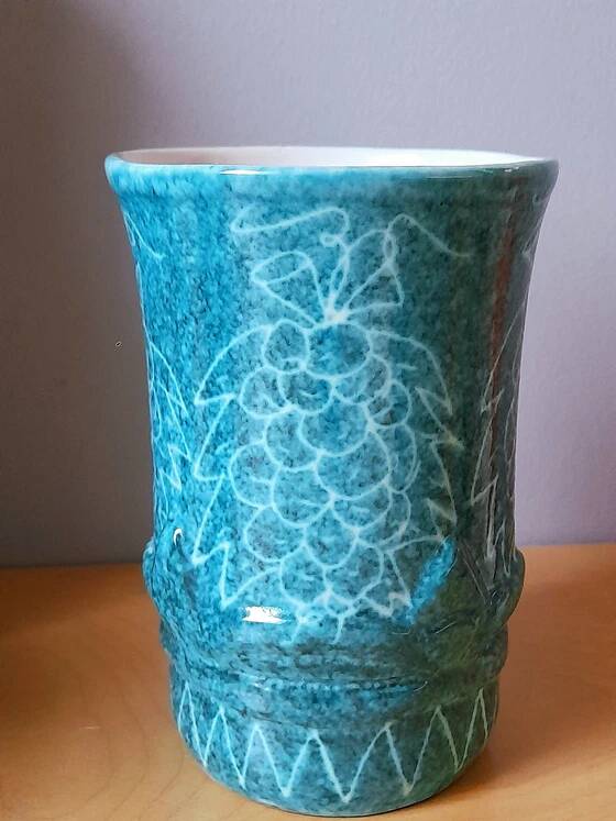 Ceramic glasses for orangeade J. Sagan, Vallauris